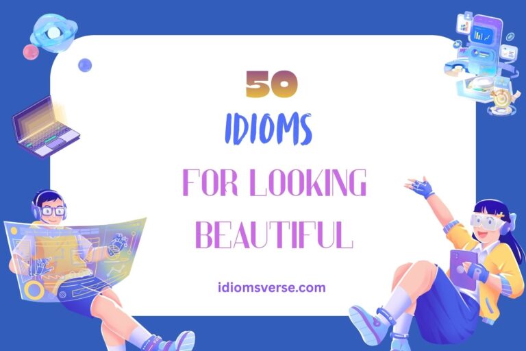 idioms for looking beautiful