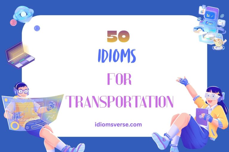 idioms for transportation