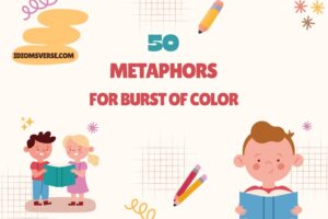 metaphors for burst of color