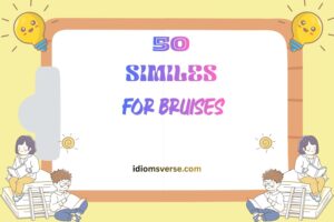 similes for bruises